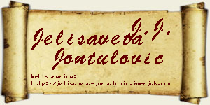 Jelisaveta Jontulović vizit kartica